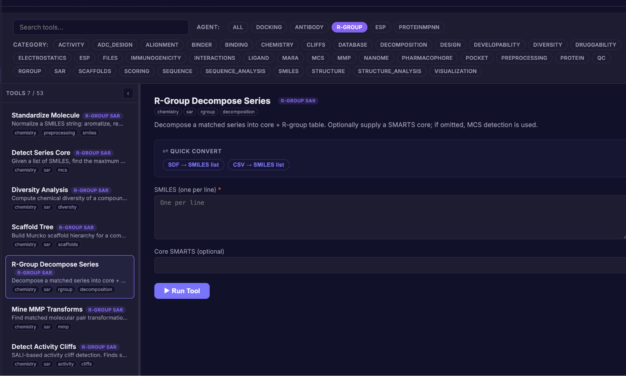 R-Group Decomposition